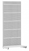 Торговый пристенный перфорированный стеллаж L=665 мм H=2250 мм
